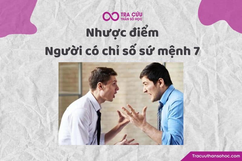 Nhược điểm chỉ số sứ mệnh 7
