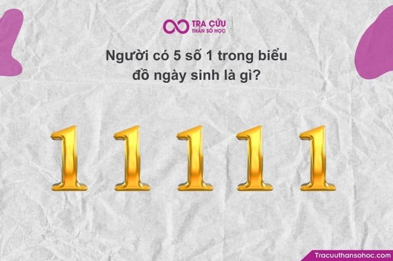 Khi số 1 xuất hiện tới 5 lần, đây là dạng năng lượng cái tôi cực mạnh và rất hiếm
