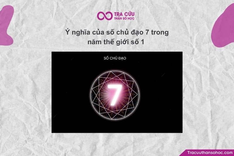 Số chủ đạo 7 và Năm thế giới số 1 (2026) tạo ra một hành trình khá thú vị