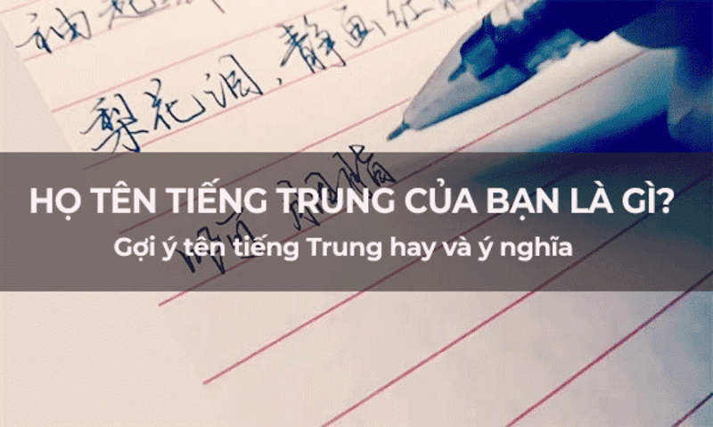 Gợi ý 300+ tên tiếng Trung cho con ý nghĩa hưởng phúc khí trọn đời